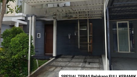 MURAH LUAS 6Ã-15 Rumah North West Park Citraland Surabaya Barat SPESIAL Teras Belakang FULL Keramik Cantik 