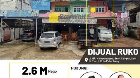 Dijual Ruko Strategis di Jl MP Mangkunegara Palembang