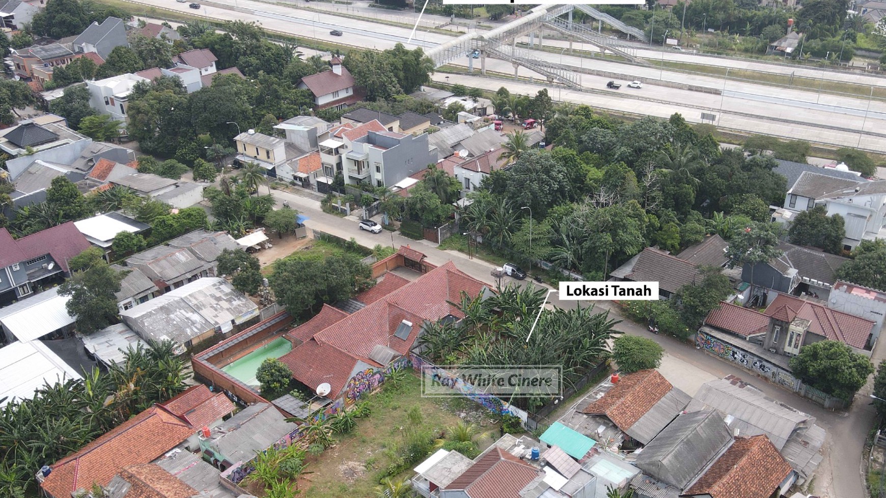 Andara tanah luas 381 pinggir tol depok antasari