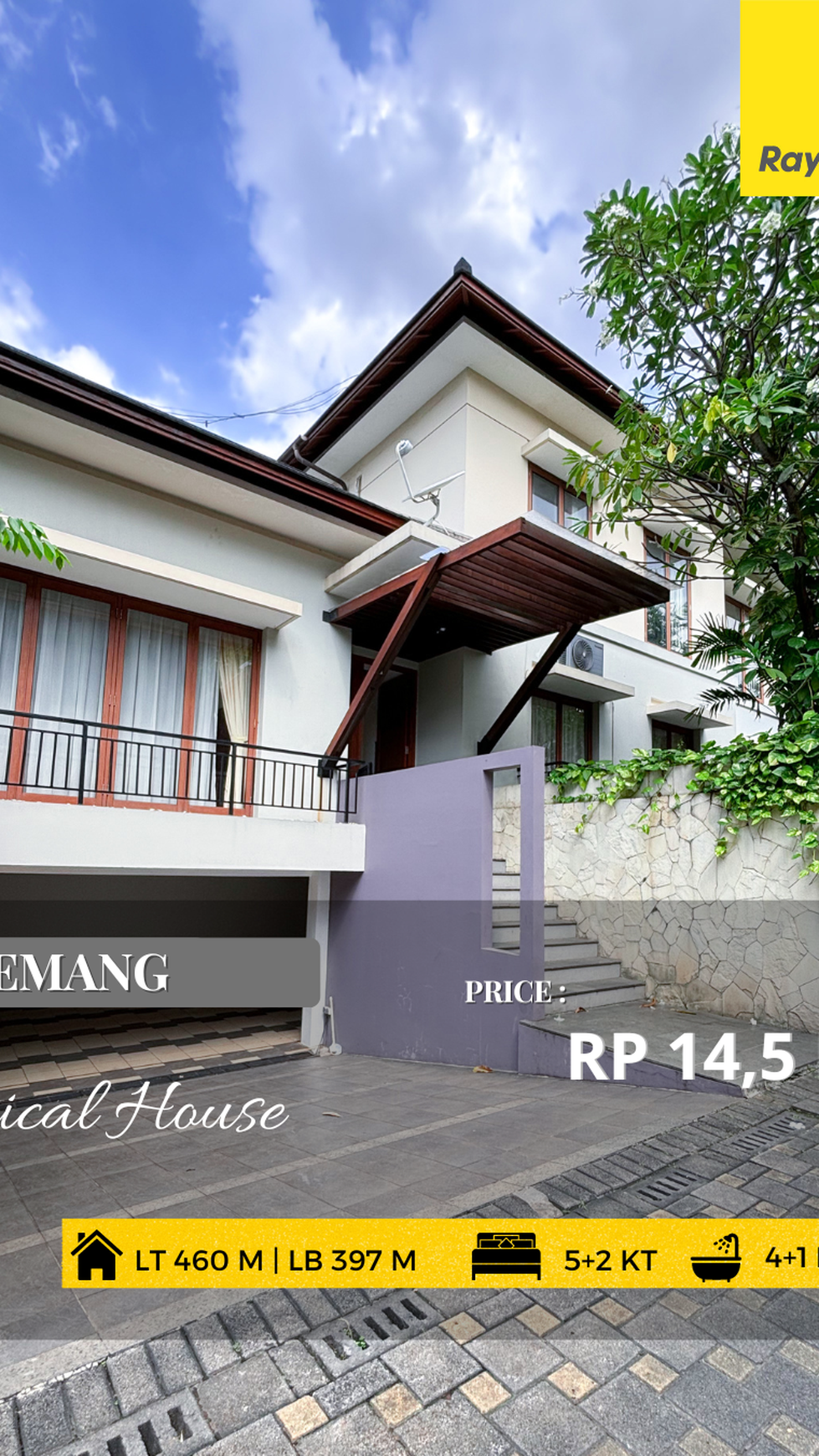 TROPICAL DESIGN IN HOUSE AT KEMANG JAKARTA SELATAN