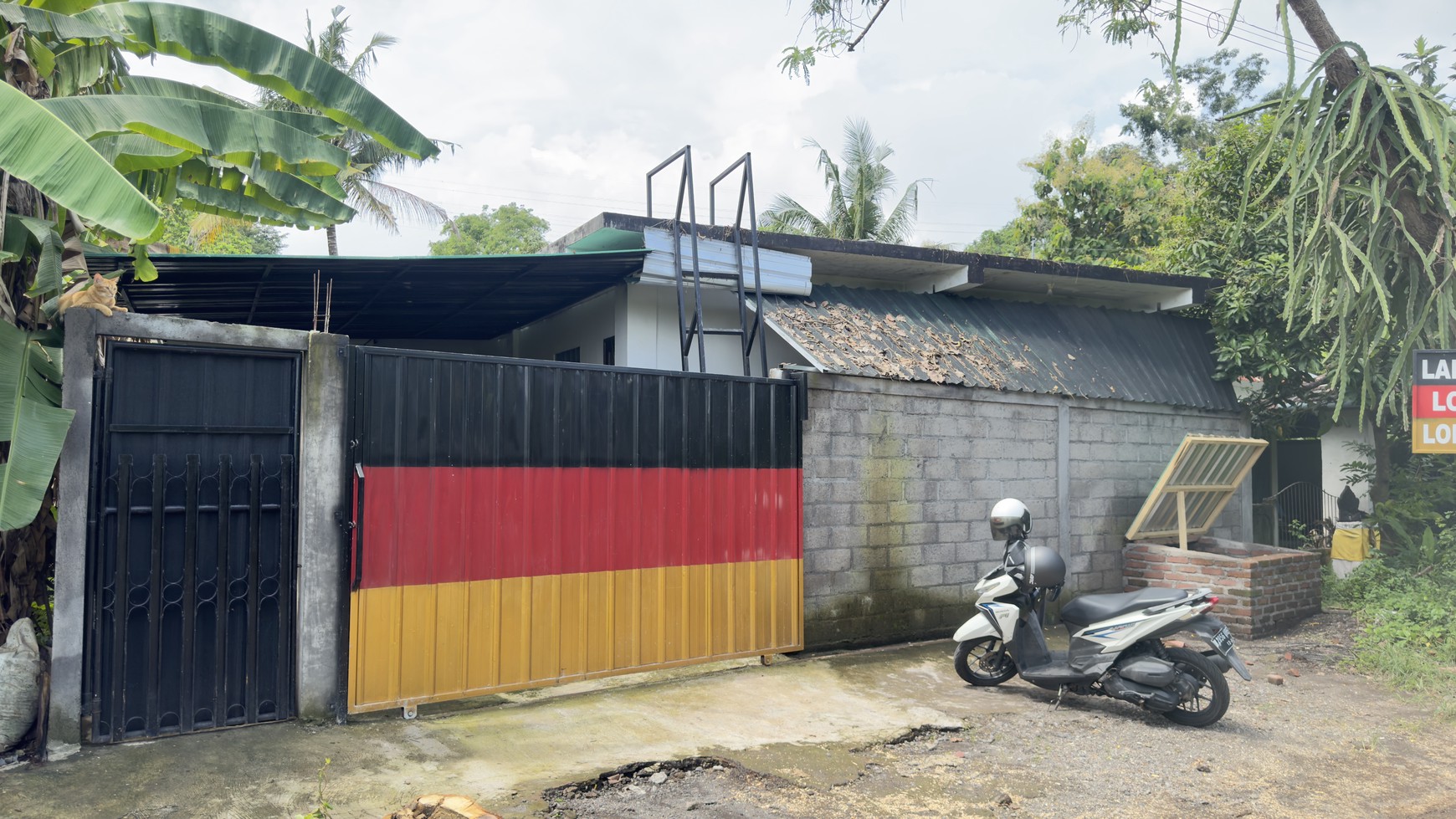 House with good land located in center Lovina for sale.