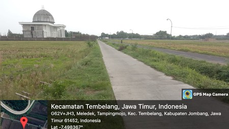 Dijual Tanah Persawahan dengan Luas 10 Hektare @Jombang