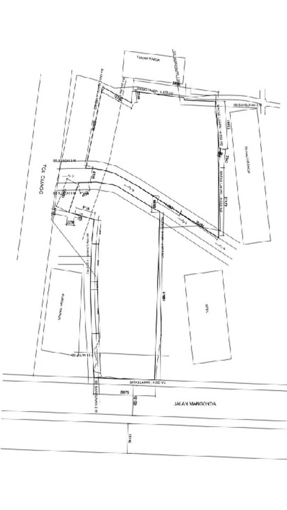 Tanah Komersil 4650m2 di Jl. MARGONDA RAYA Lokasi SUPER, DEPOK