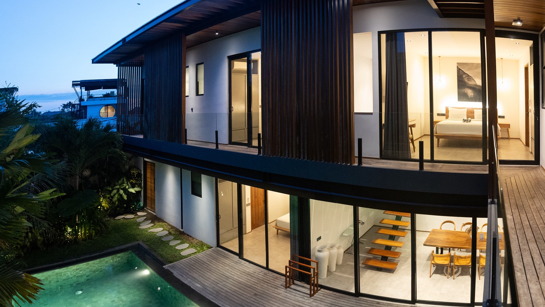 Leasehold brand new modern  villa 5 bedroom with good ROI with view jungle, Canggu