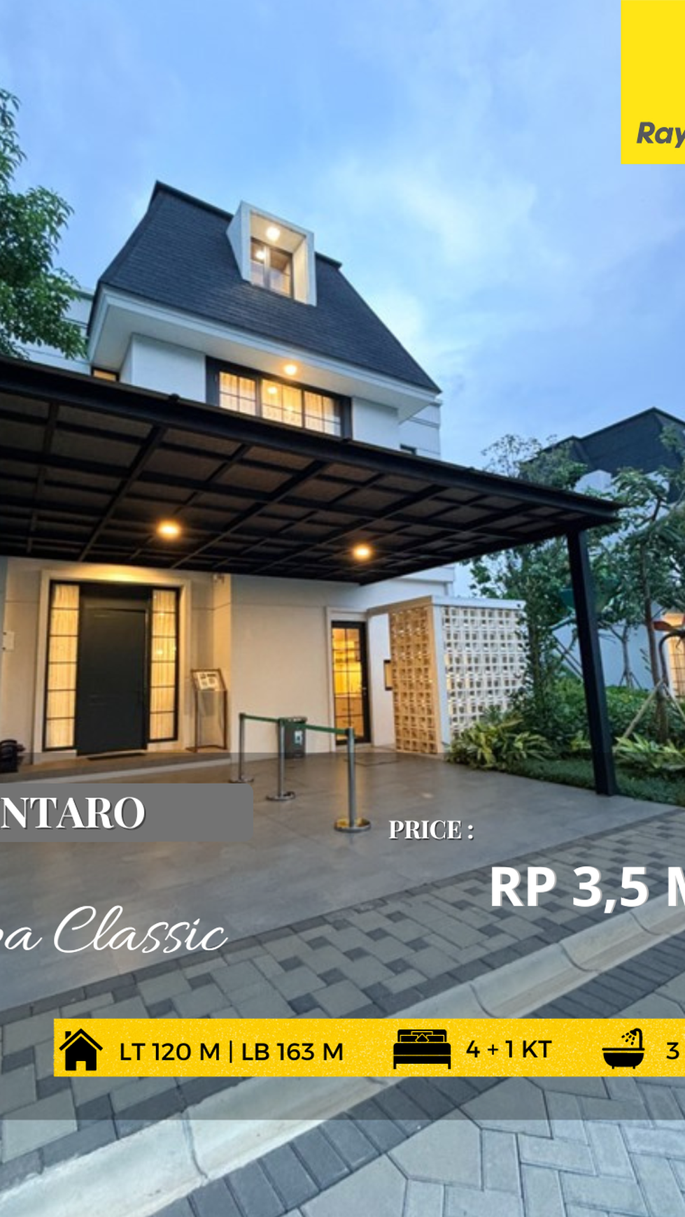 BRAND NEW EROPA CLASSIC IN CITRA GARDEN BINTARO, TANGERANG SELATAN