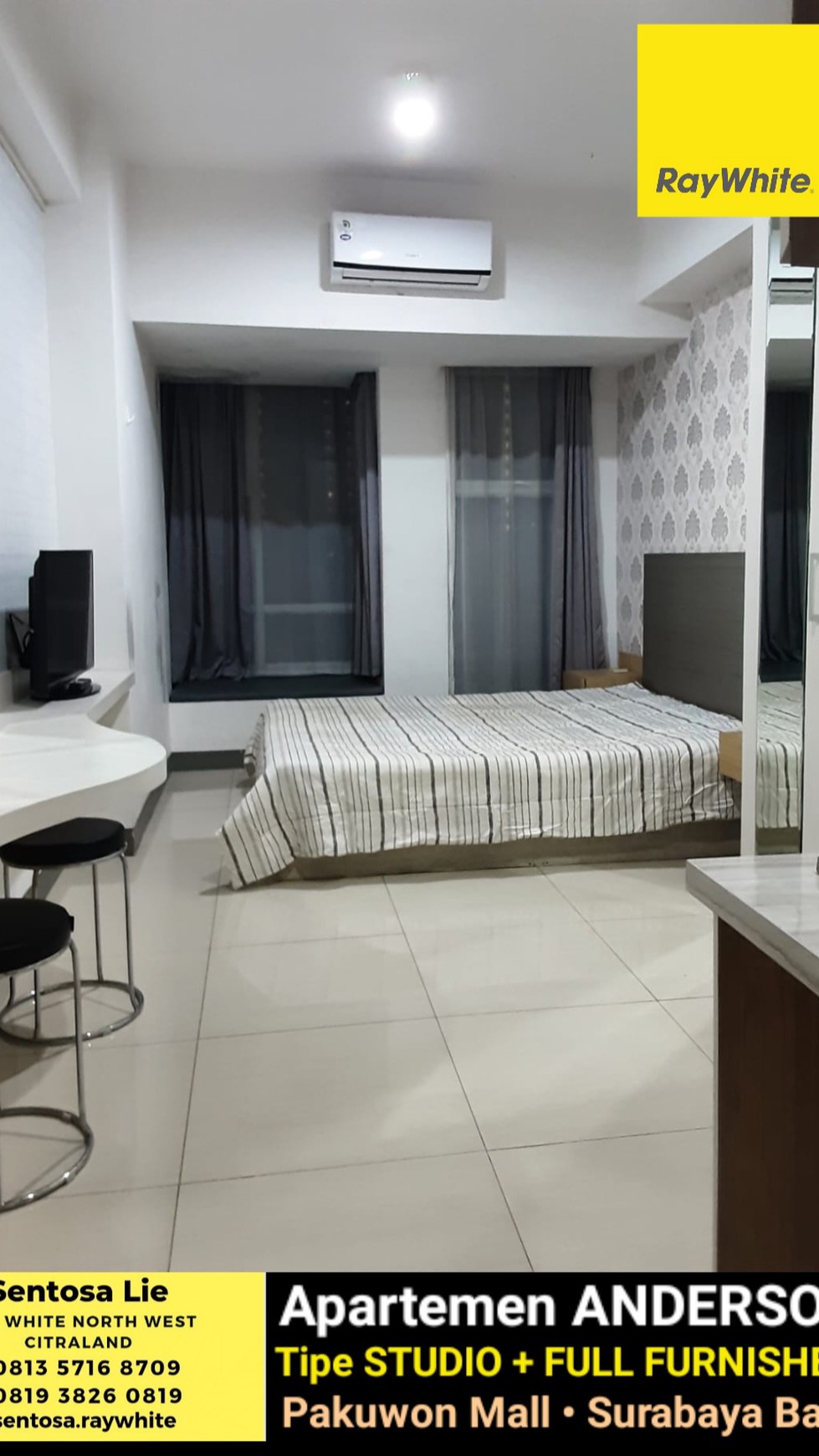 MURAH Apartemen Anderson Tipe STUDIO Full FURNISHED - Akses Pakuwon Mall