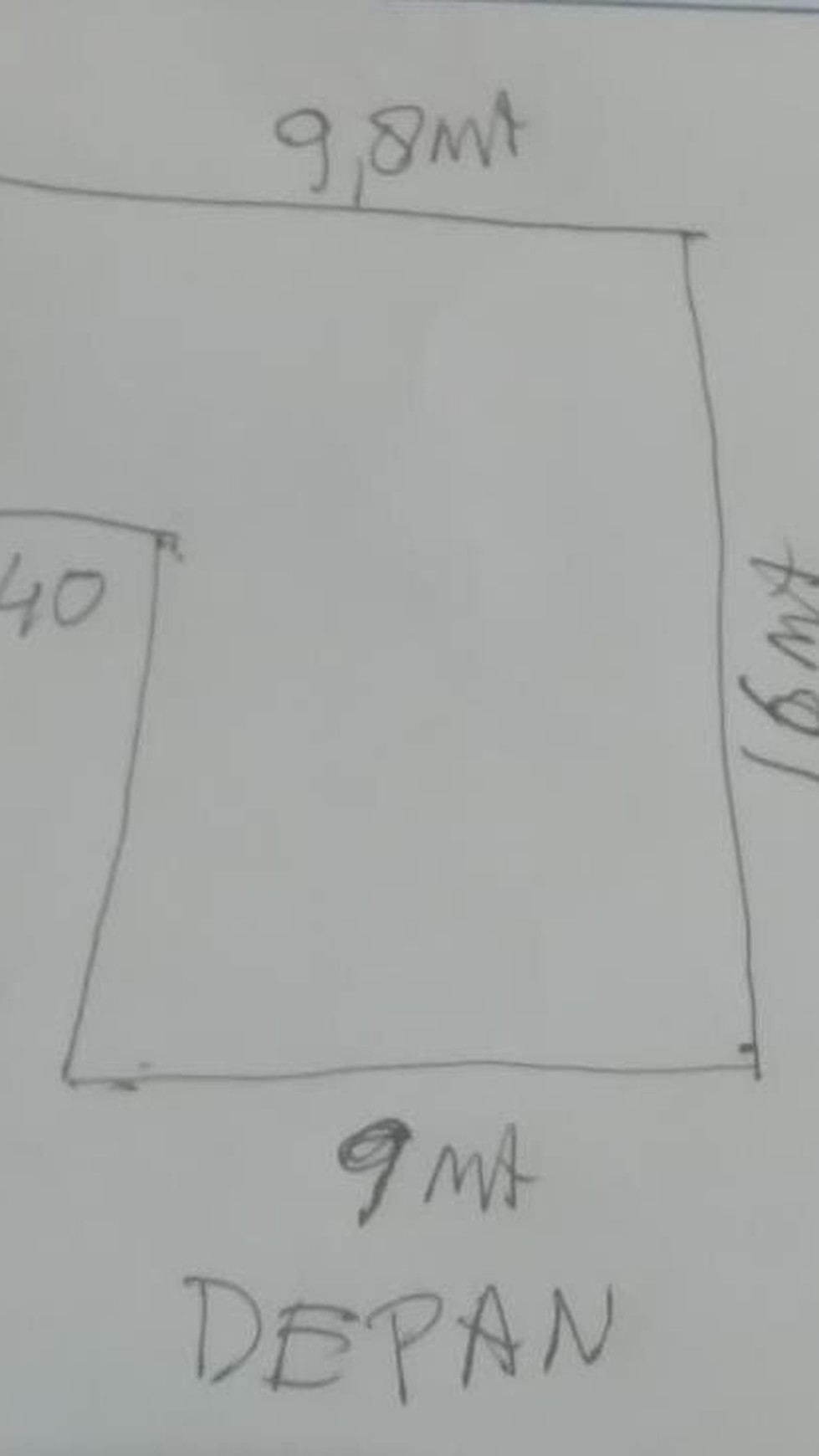 Rumah Hitung Tanah Area Cipete