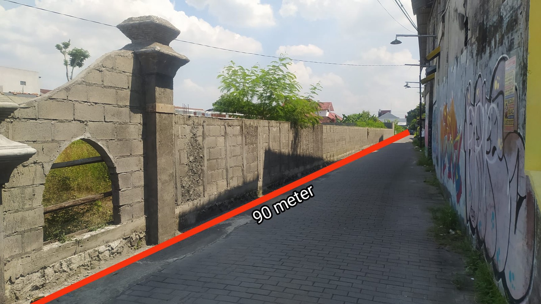 Disewakan Tanah Seluas 1271 Meter Persegi Lokasi Strategis di Anggajaya Condong Catur 