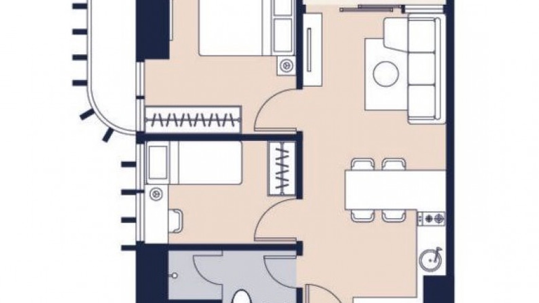 Apartemen Mewah Antasari Place Type 2BR Luas 65.10m2