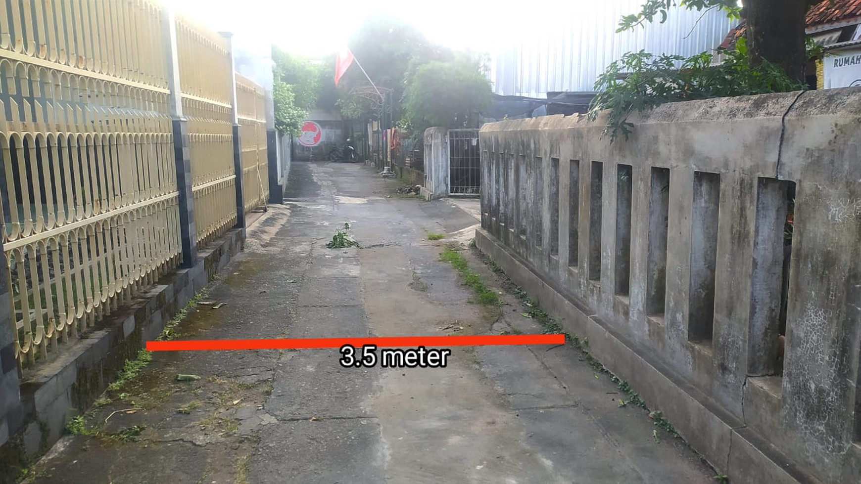 Tanah Pekarangan Luas 274 Meter Persegi Lokasi Dekat Jalan Taman Siswa 