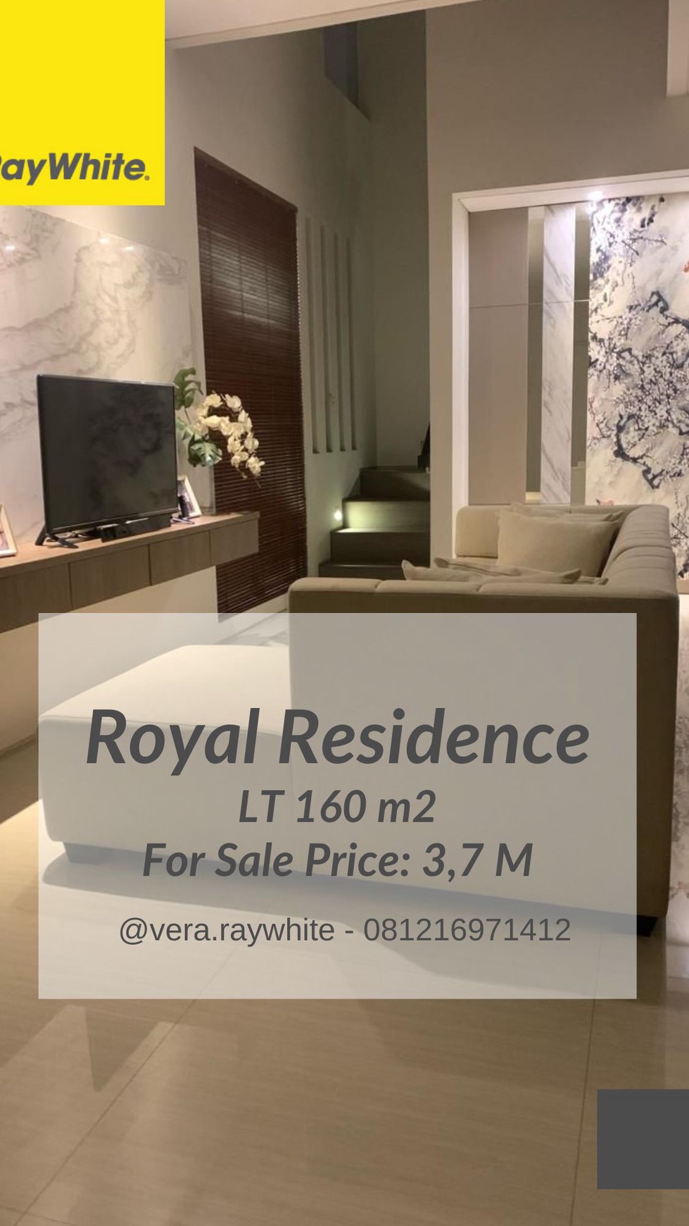 dijual rumah full furnished royal residence jalan kembar