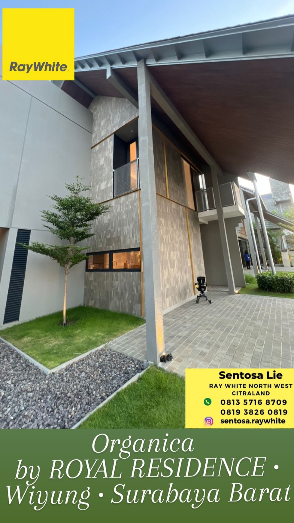 New Home Organica by Royal Residence Surabaya Barat Modern PRIVATE Cluster Tropical Resort Dekat Pakuwon Mall