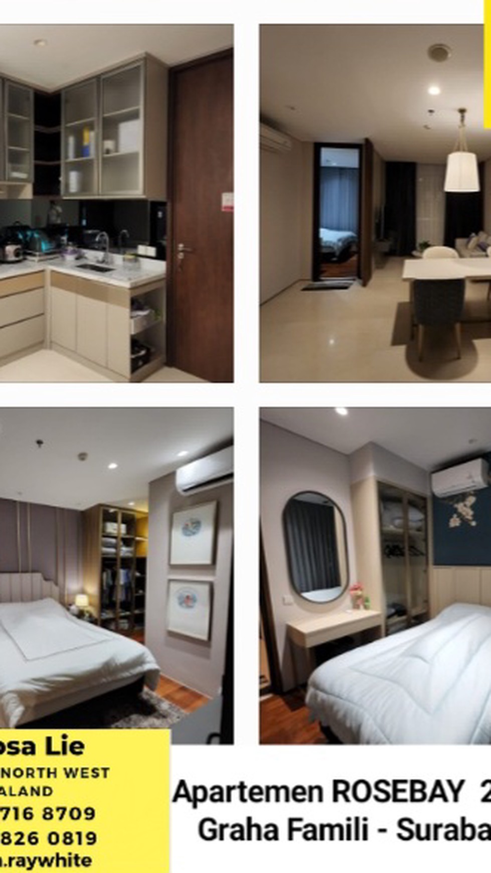 TerMURAH Apartemen Rosebay Graha Famili Tipe 2 Bedroom Full Furnished  Mewah Desain Interior