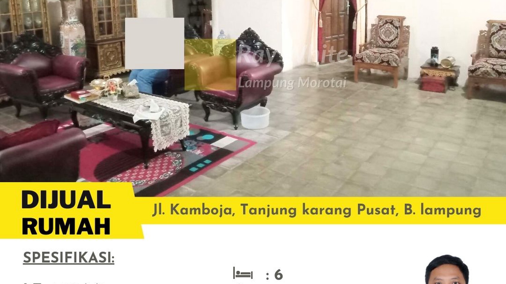 Rumah Strategis Pinggir Jalan Dekat Mall Chandra Tanjung Karang