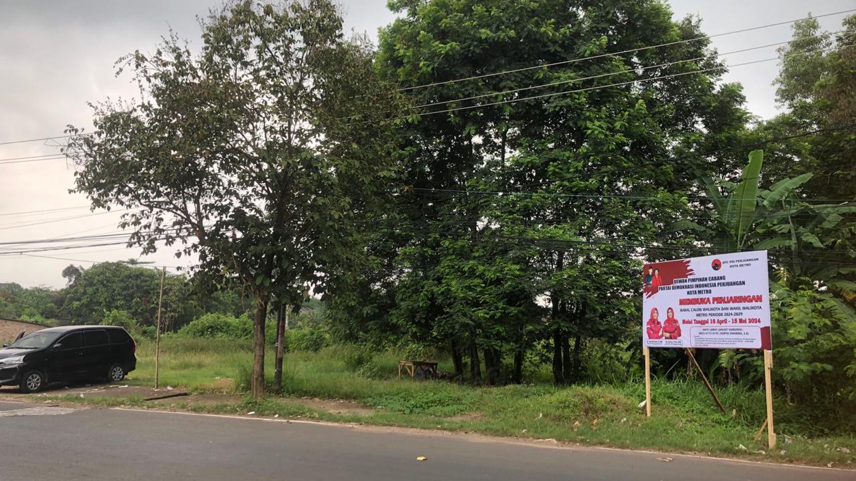 Tanah Kosong di Jalan Imam Bonjol Hadimulyo Barat Kota Metro 