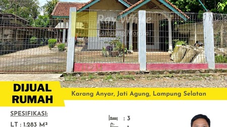 Rumah Tanah Luas Jati Agung Lampung