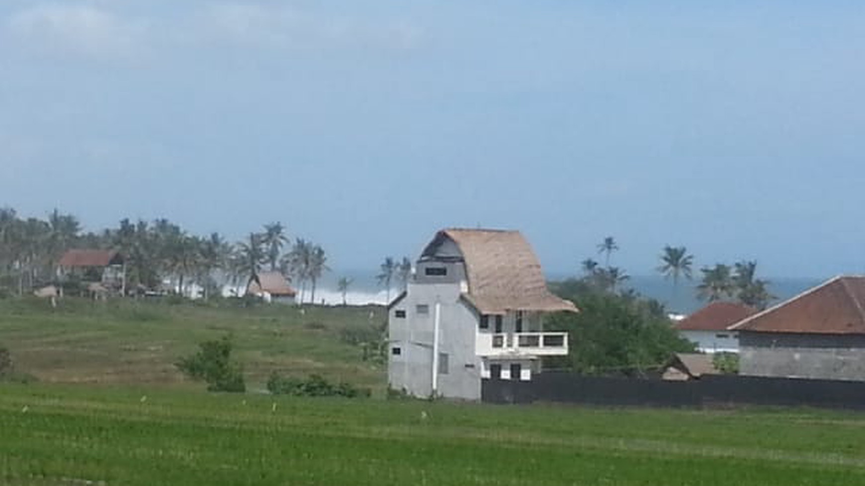 Land 3300 sqm Freehold with Rice field view and Ocean View