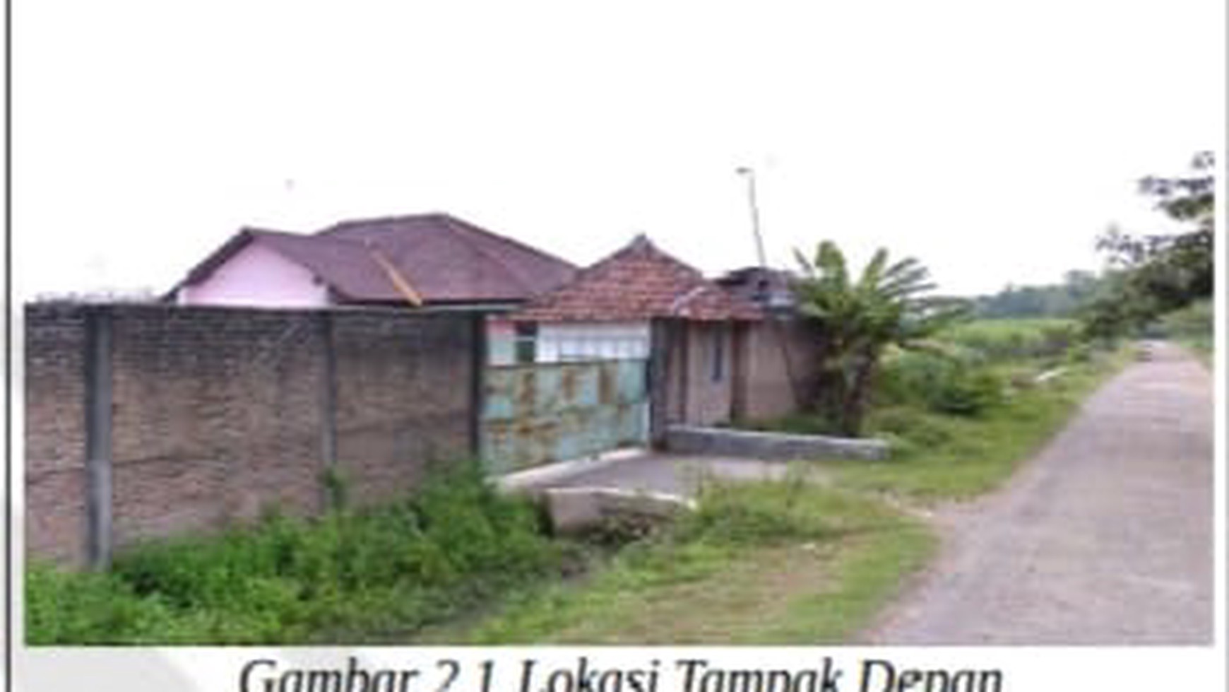 Dijual Tanah dan Bangunan di Desa Alang-Alang Caruban dan Lokasi Strategis