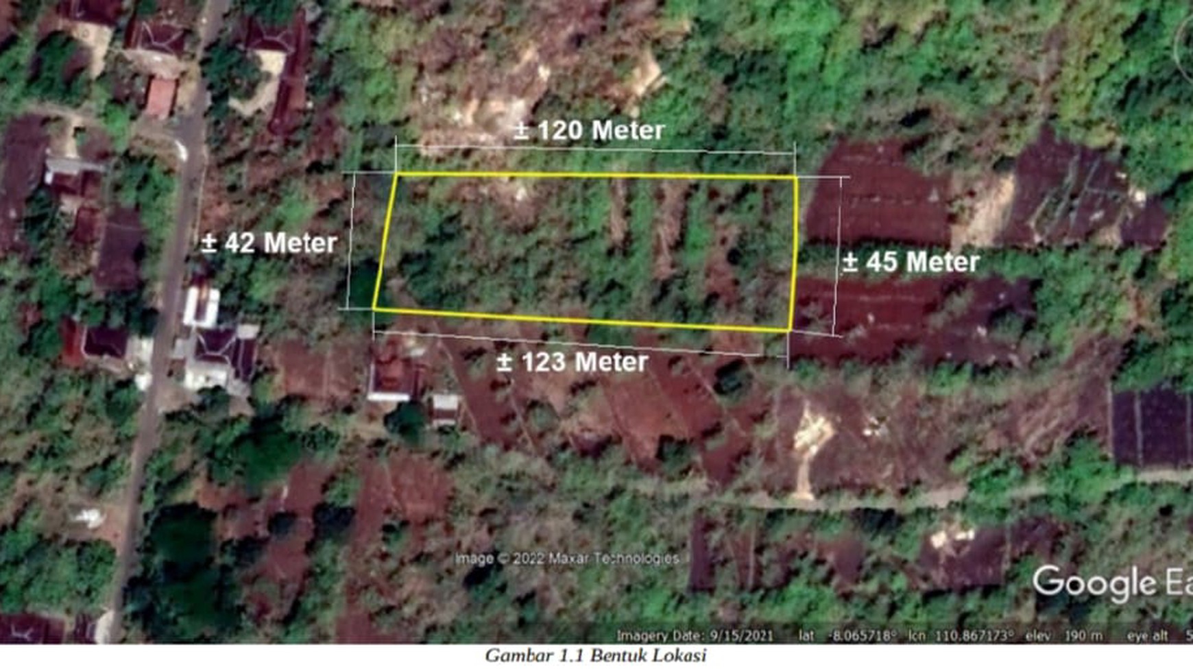 Tanah Kebun di Desa Giritontro Lokasi Strategis dan Kawasan Tanaman Pangan