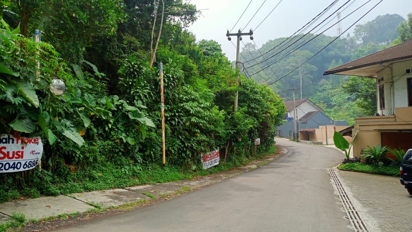 Tanah Siap Bangun Up Slope di Komplek Cipaku Indah