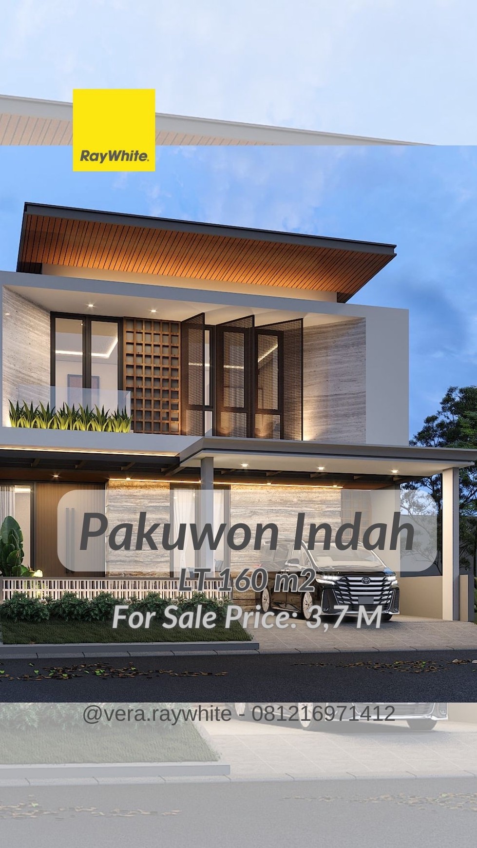 dijual rumah mewah baru gress pakuwon indah