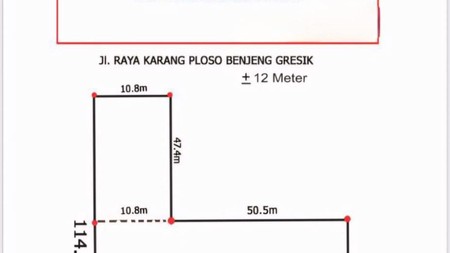 Tanah Industri di Jalan Raya Karang Ploso, Benjeng Lokasi Strategis