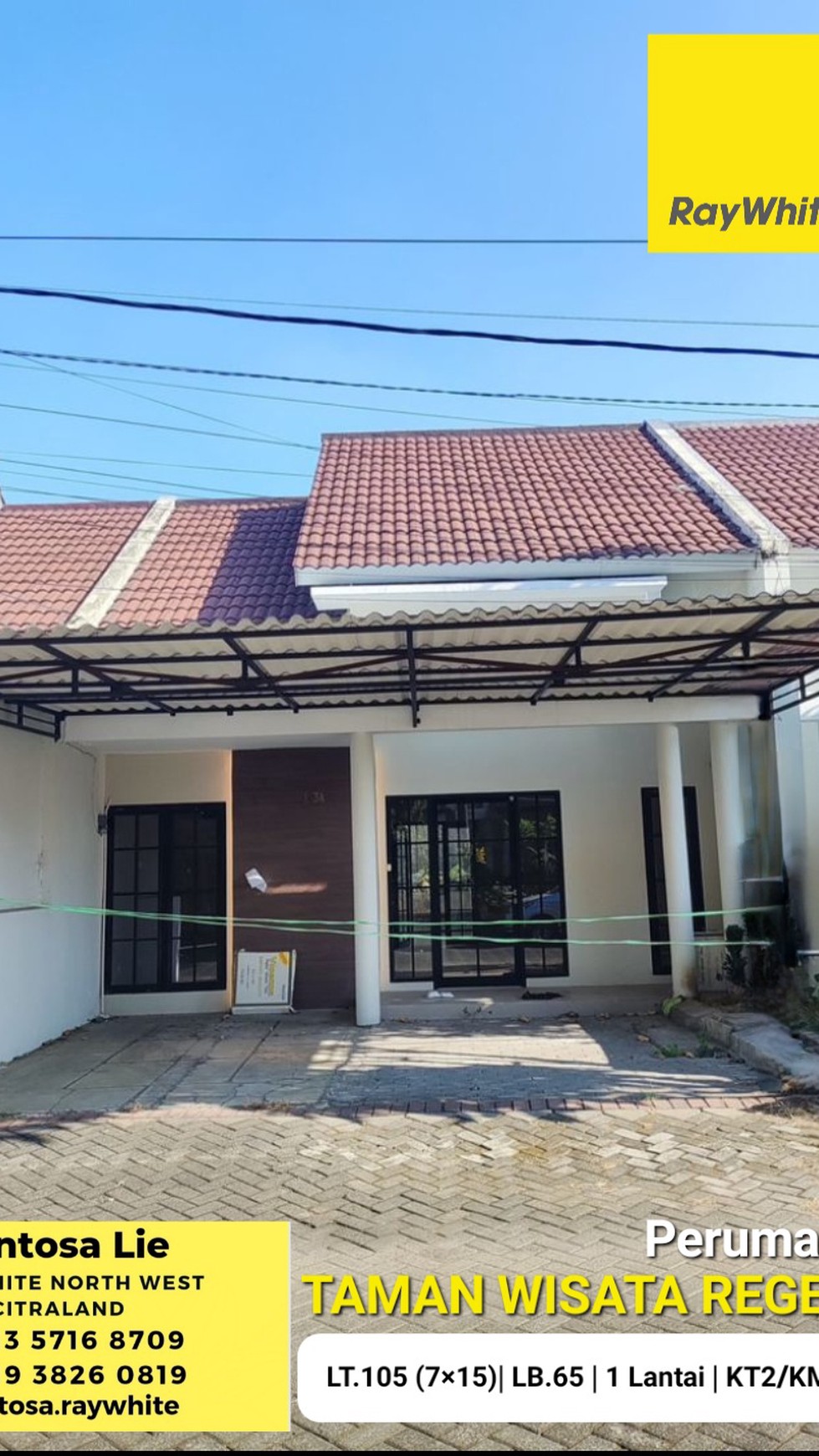 MURAH Rumah Taman Wisata Regency Dekat Citraland, Greenlake, Prambanan , WBM