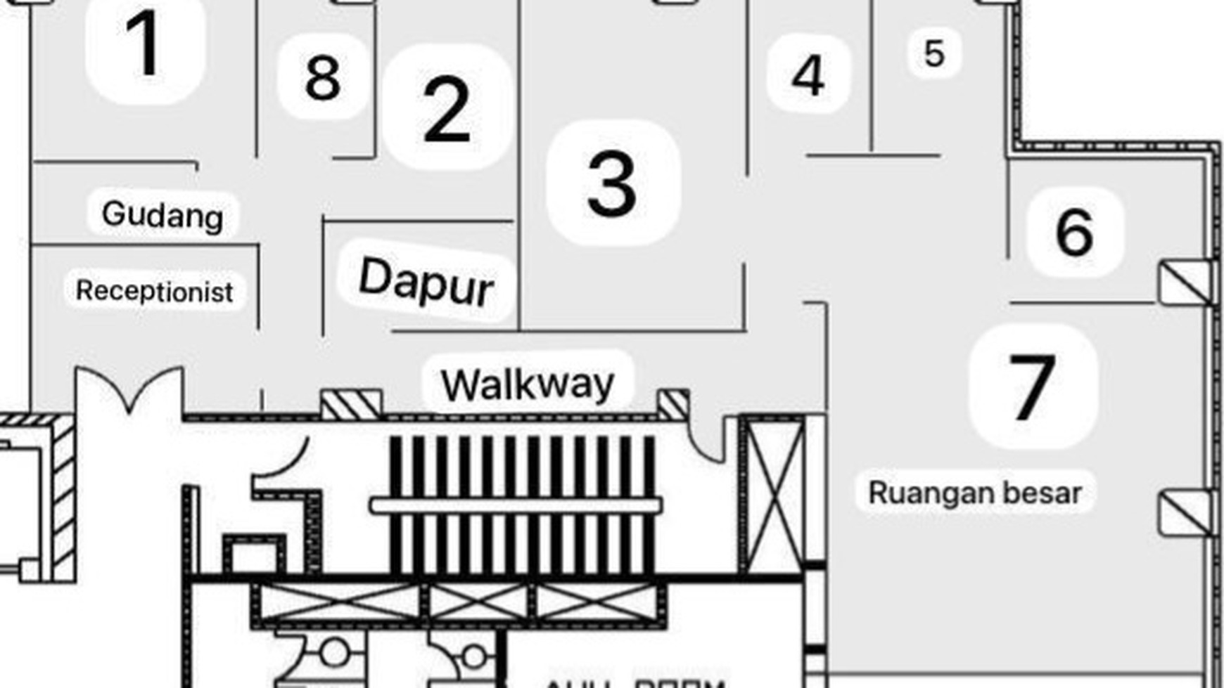 Office Space Menara Sudirman, Luas 150m2