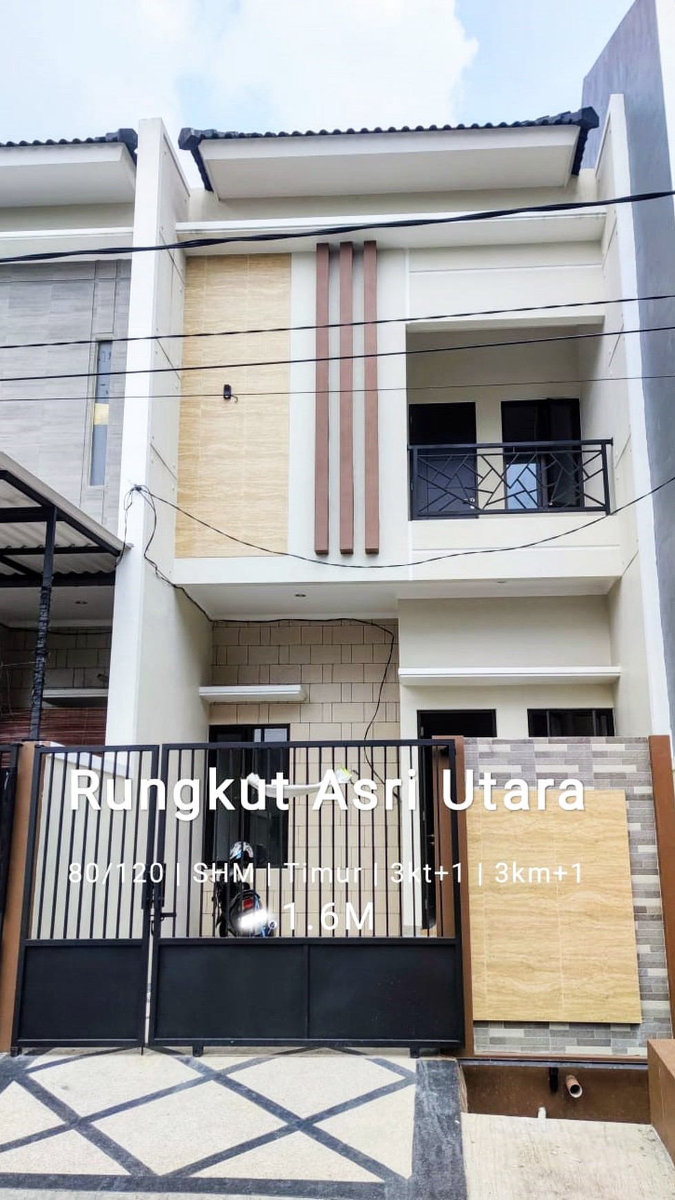 Rumah Baru Gress di Rungkut Asri Utara Surabaya Timur, Minimalis, 2 Lantai, sisa 1 unit aja !!!