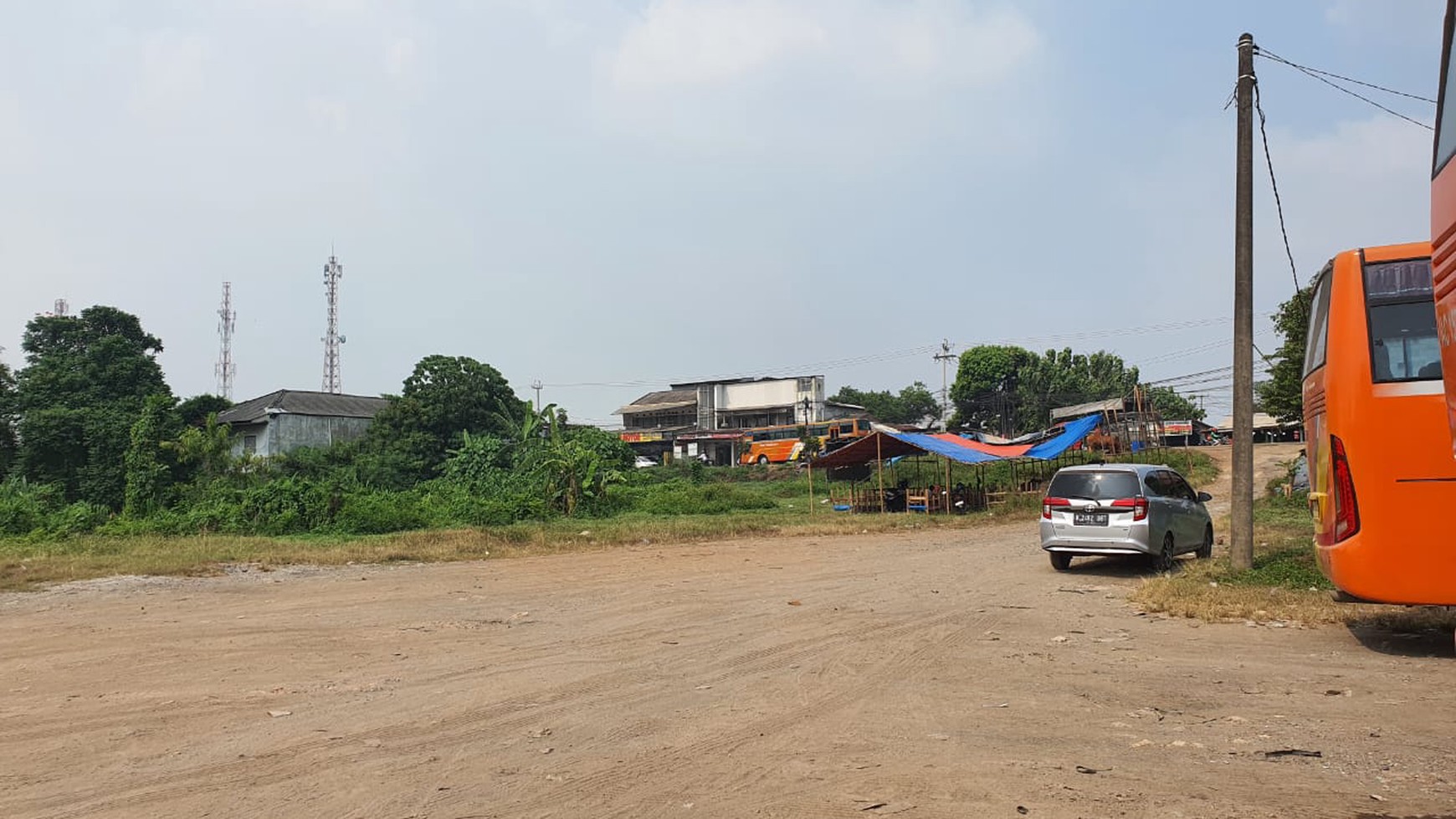 Tanah Kavling Komersial Bisnis Usaha di Jalan Raya Cibarusah Serang Cikarang Selatan