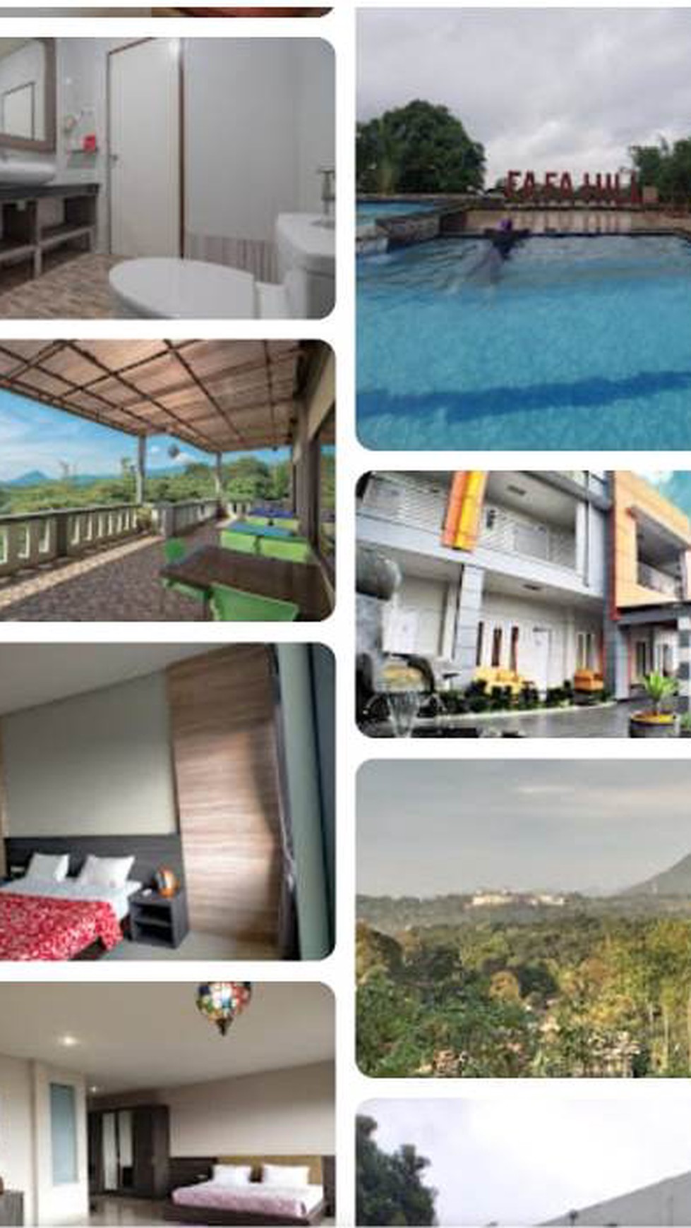 Dijual Hotel Fafa hils Puncak Bogor Jawa Barat