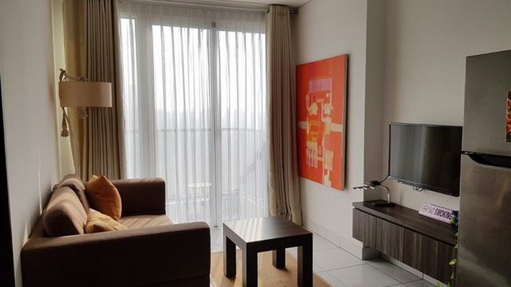 Apartemen casa de parco tower gardenia bsd city type 1 br furnished harga menarik tinggal bawa koper