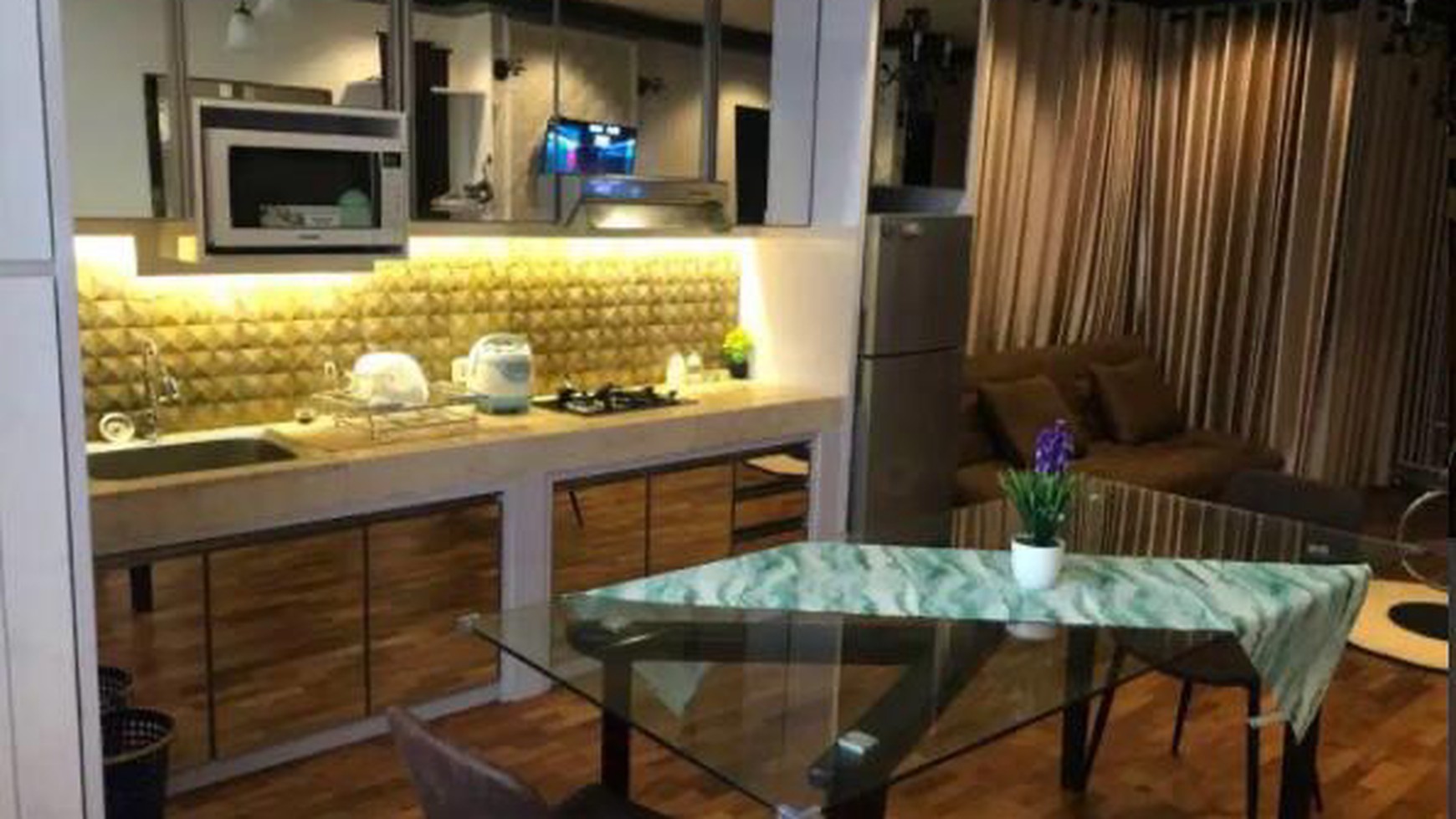 Apartement Cervino 1BR (Modifikasi dari type 2BR) Furnish Mewah, Tebet, Jakarta Selatan