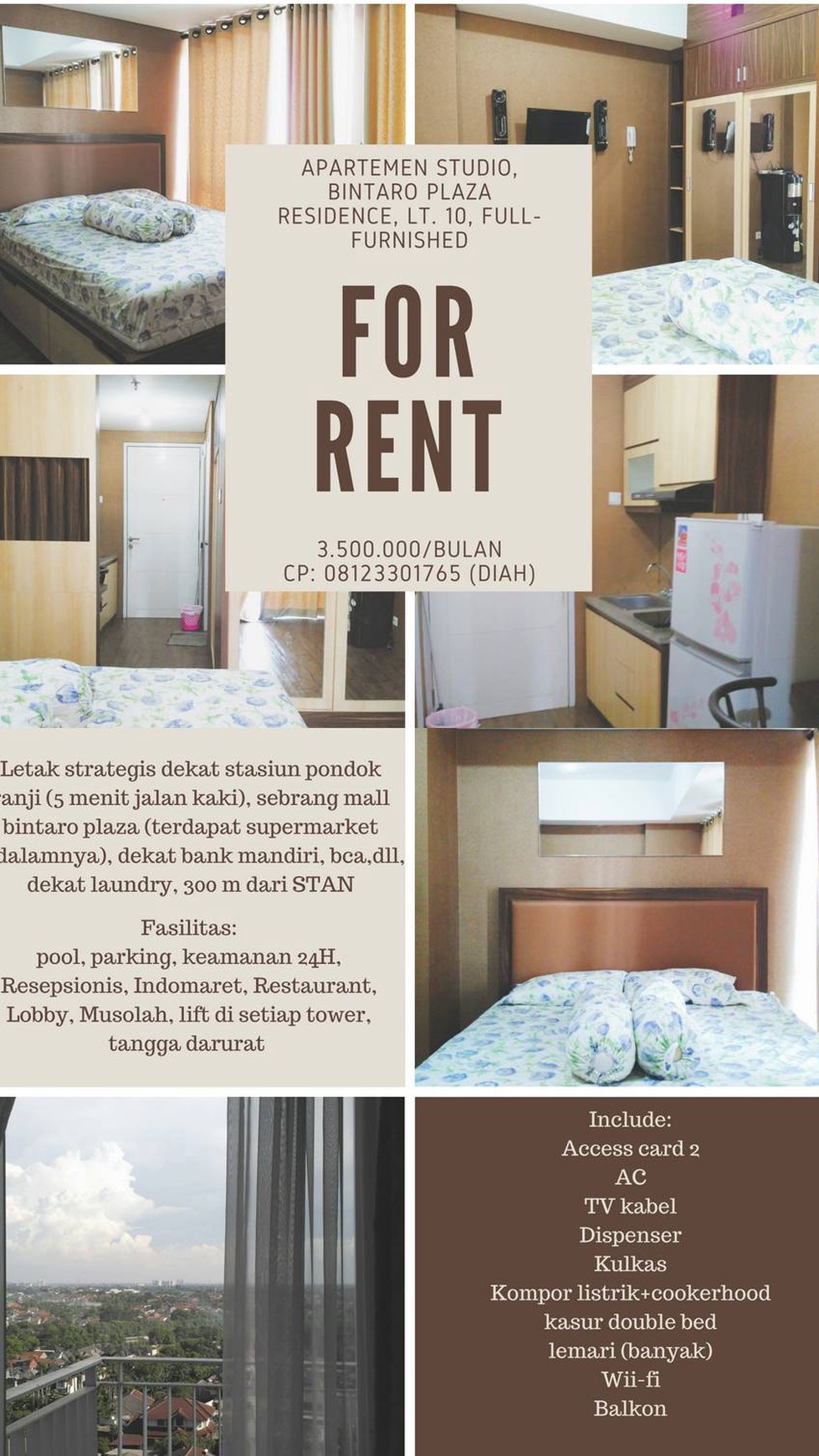 Rumah Hitung Tanah Area Cipete