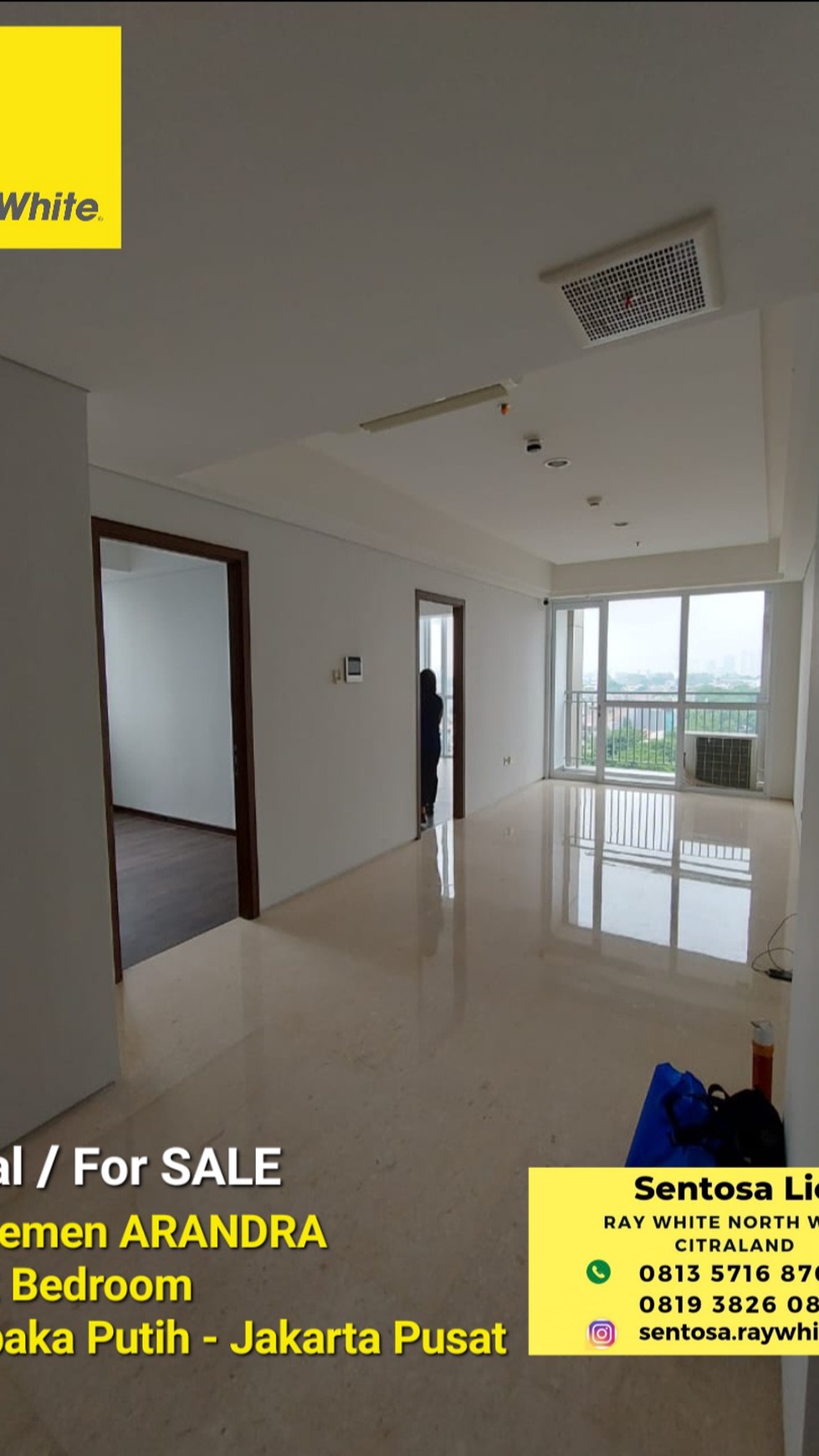 Dijual Apartemen Arandra Cempaka Putih Jakarta Pusat Tipe 2 Bedroom Siap Huni