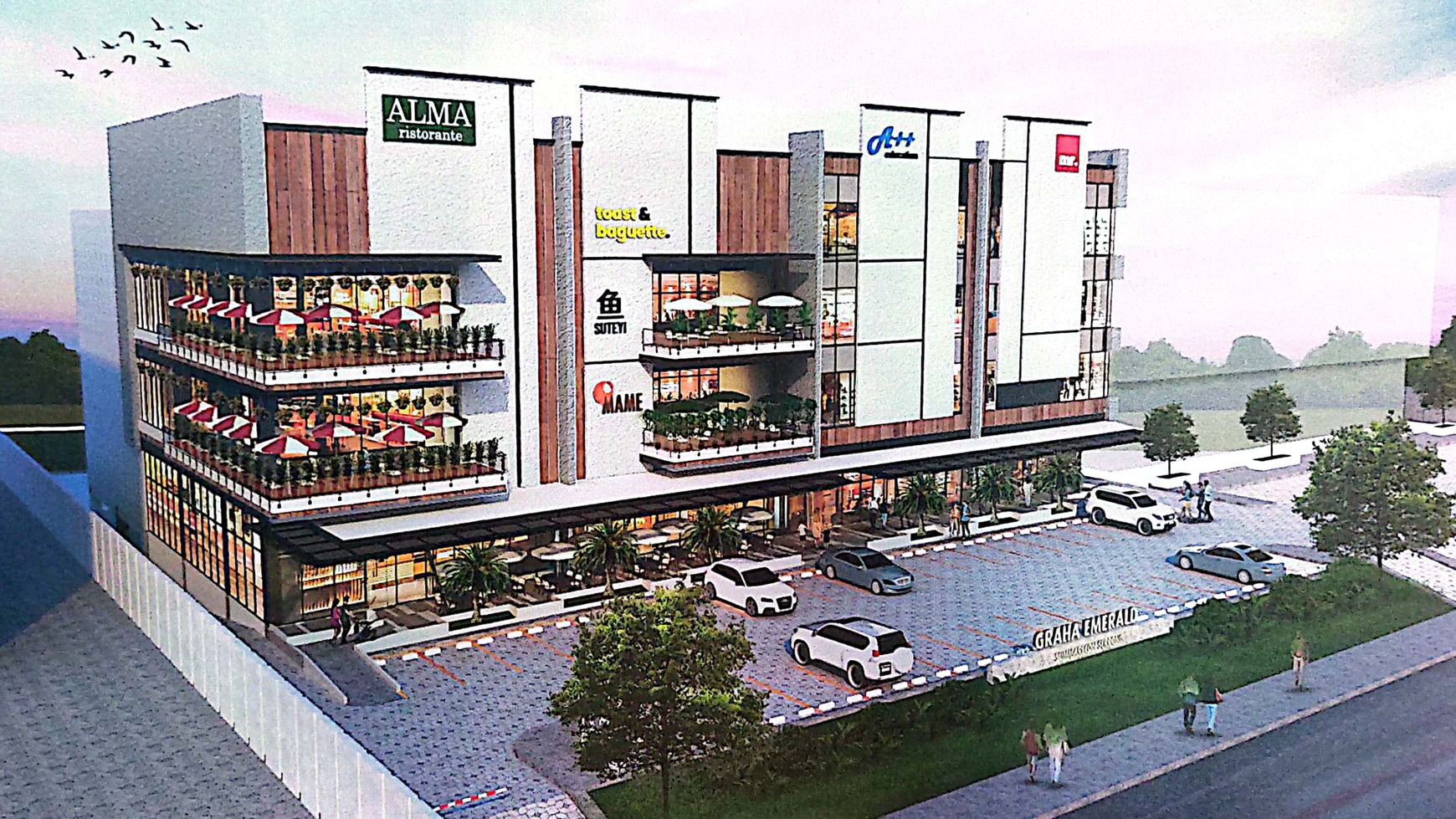 Disewakan Gedung Graha Emerald di Boulevard Gading Serpong, Tangerang, Banten