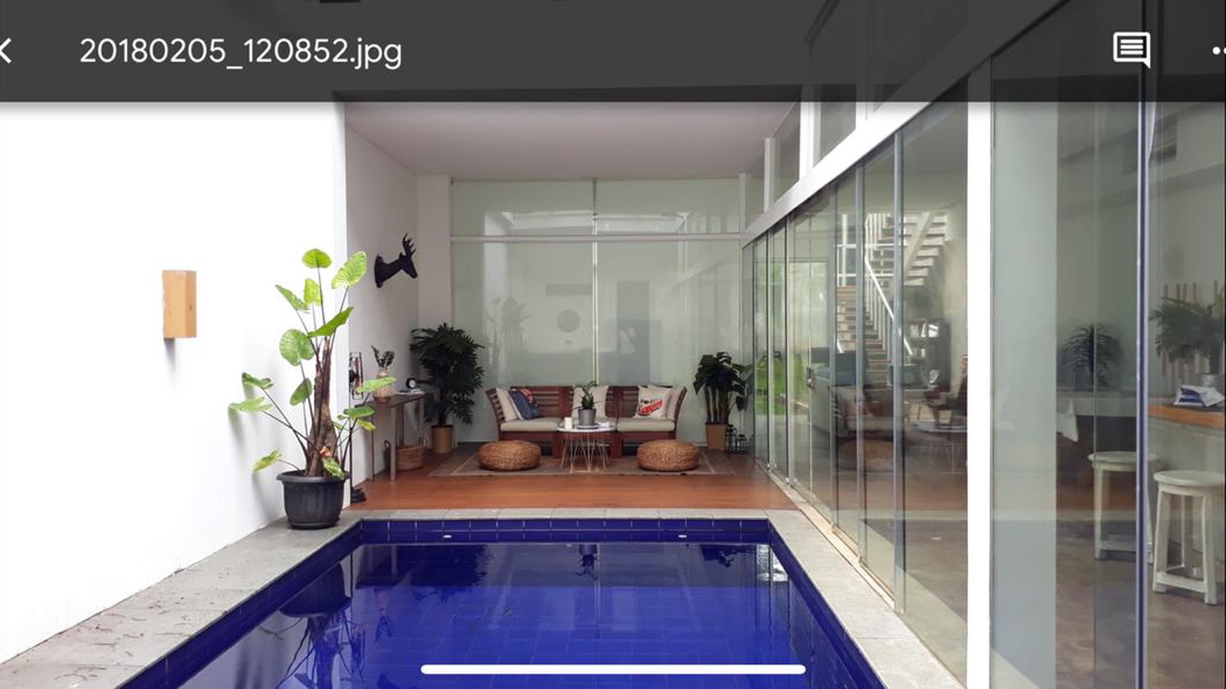 For rent spanish resort house inside private area in kemang, jaksel