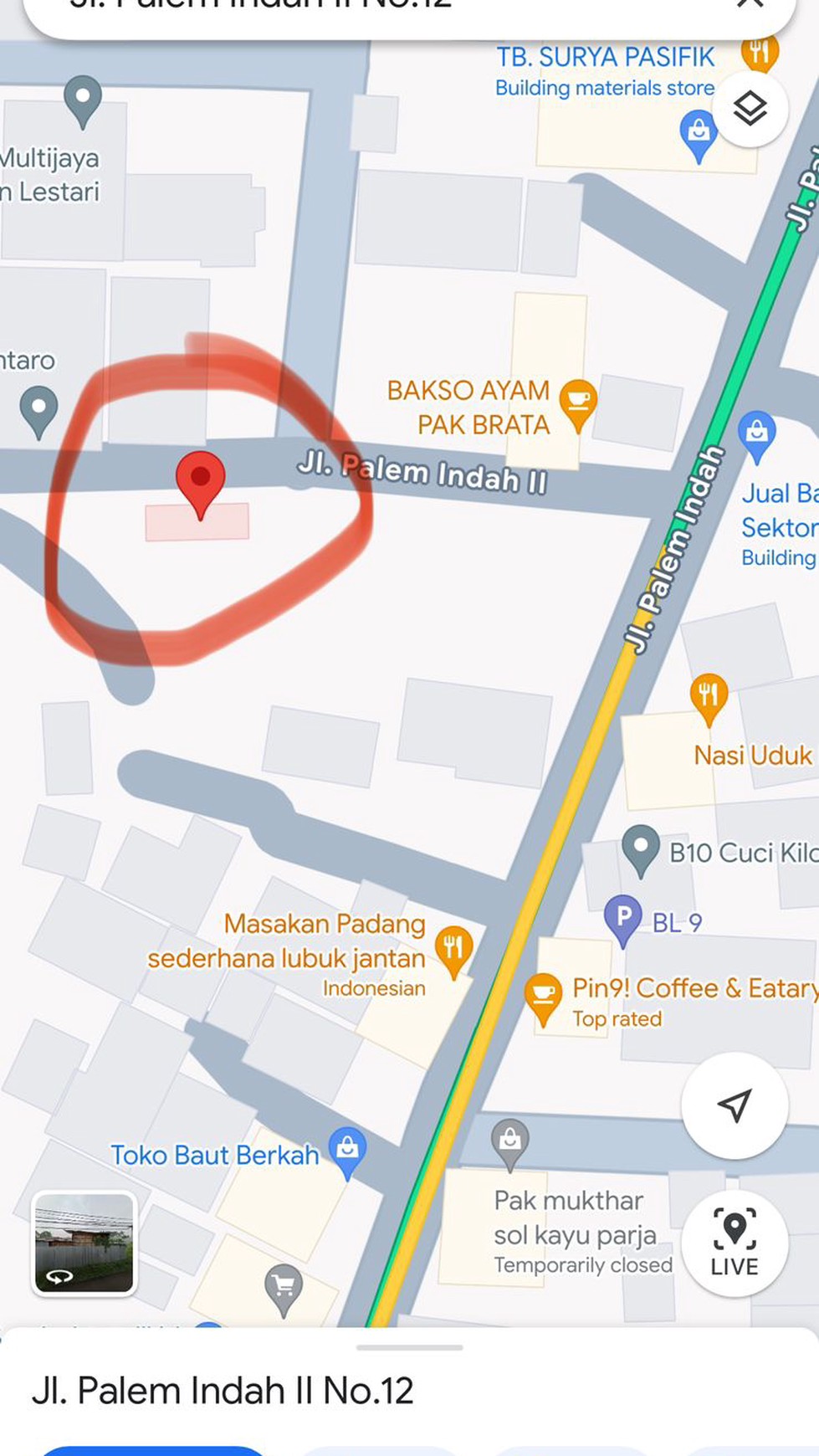 Kavling Siap Bangun dekat Bintaro Jaya @Palm Indah, Pondok Aren