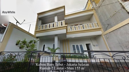 FOR SALE Rumah 2 Lantai Kebon Baru Tebet Jakarta Selatan