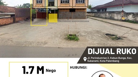 Dijual Ruko di Jl Perindustrian 2 Kota Palembang