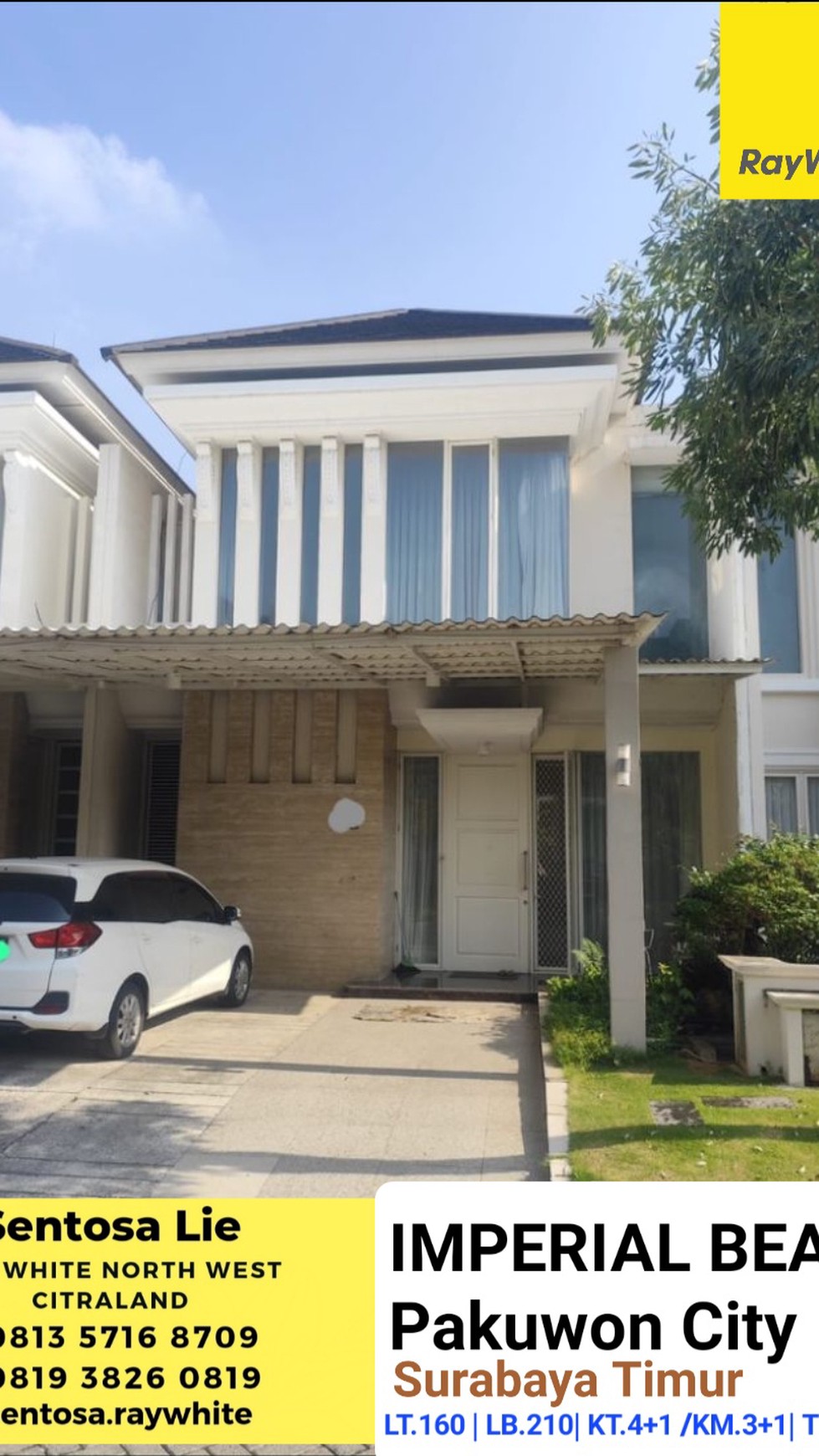 Dijual Rumah Pakuwon City Imperial Beach Surabaya Timur BONUS Semi Furnished - Dekat East Coast Mall, ITS, Unair, Galaxy Mall