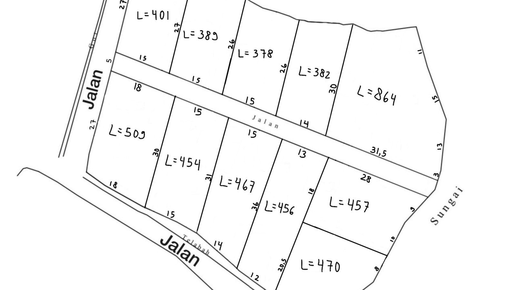 Freehold - Land in great area in Tumbak Bayuh, Pererenan