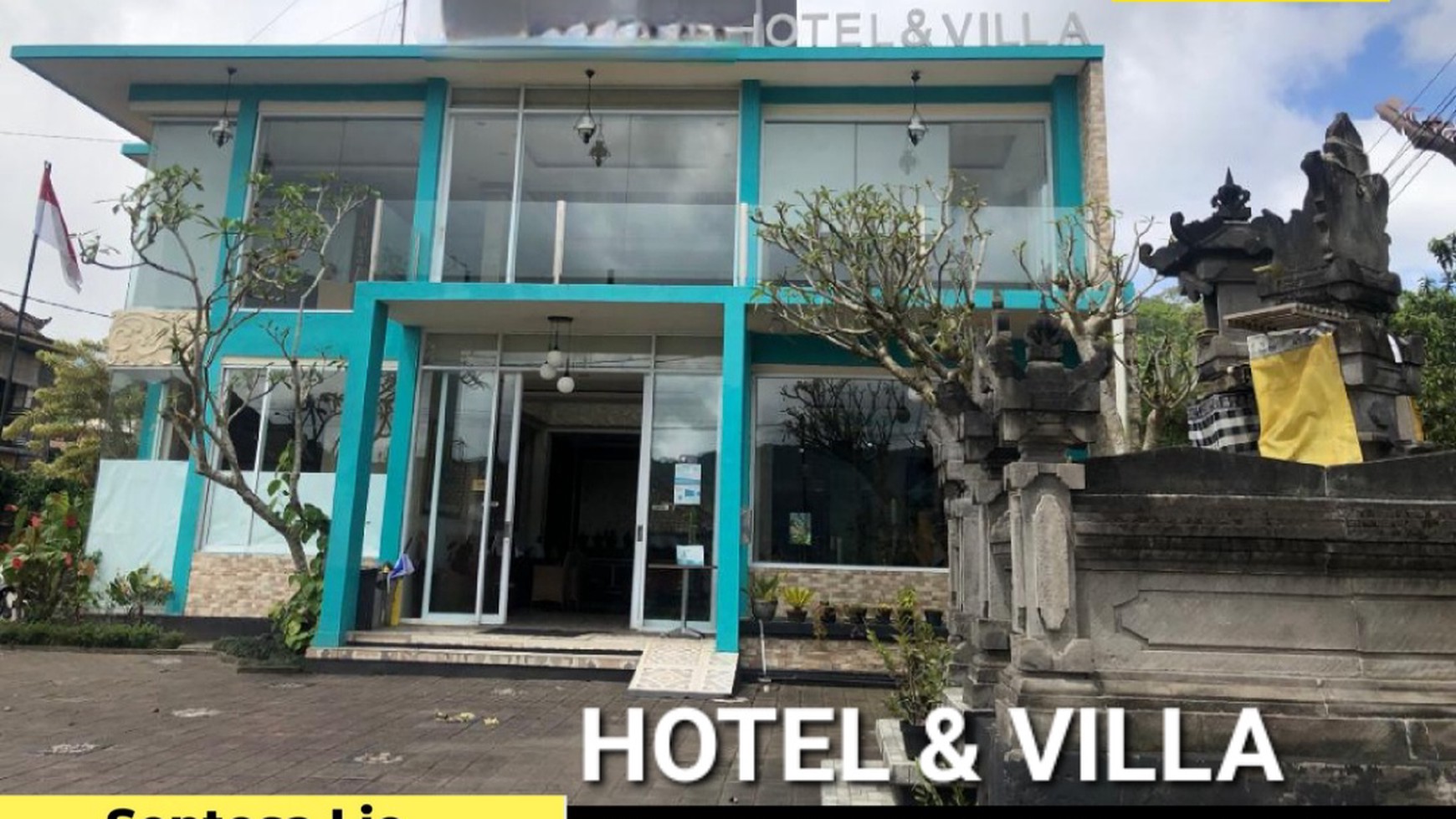 Dijual 1 Ha Hotel Villa Bedugul Bali - Best View - Strategis Lokasi Bagus - Aktif Operasional - Full Furnished