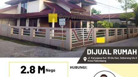 Di Jual Rumah Mewah Plaju Palembang