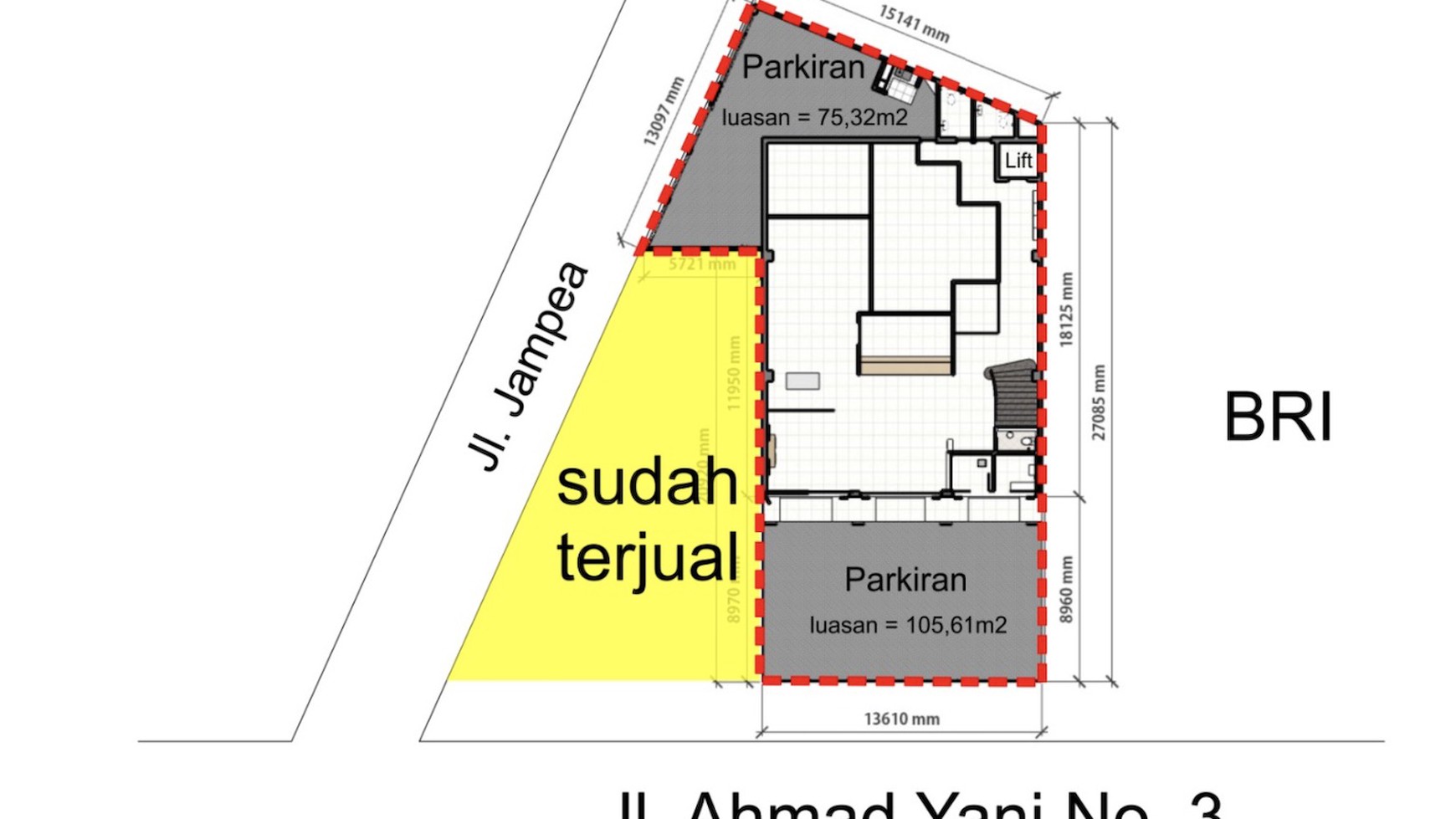 Kantor Siap Pakai Di Jl A Yani Pattunuang Makassar