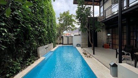 Rumah Bintaro Design Modern Industrial Private Swimming Pool