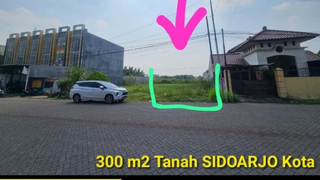 Dijual 300 m2 Tanah Kavling Sidoarjo di Jl. Monginsidi - Bluru - Sidoarjo - Row Jalan 4 Mobil - Nol Raya Jalan Cocok Buat Segala Usaha