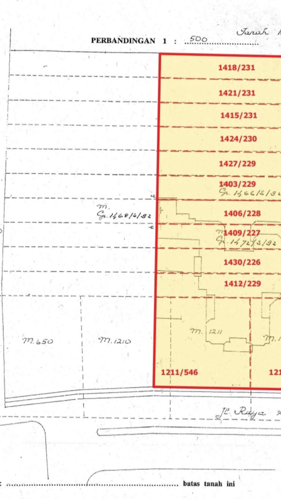 Dijual 3388 m2 Tanah Surabaya di Jalan Raya Sidosermo Indah - Cocok buat Usaha - Dekat Raya Prapen, Jemursari, Raya Margorejo