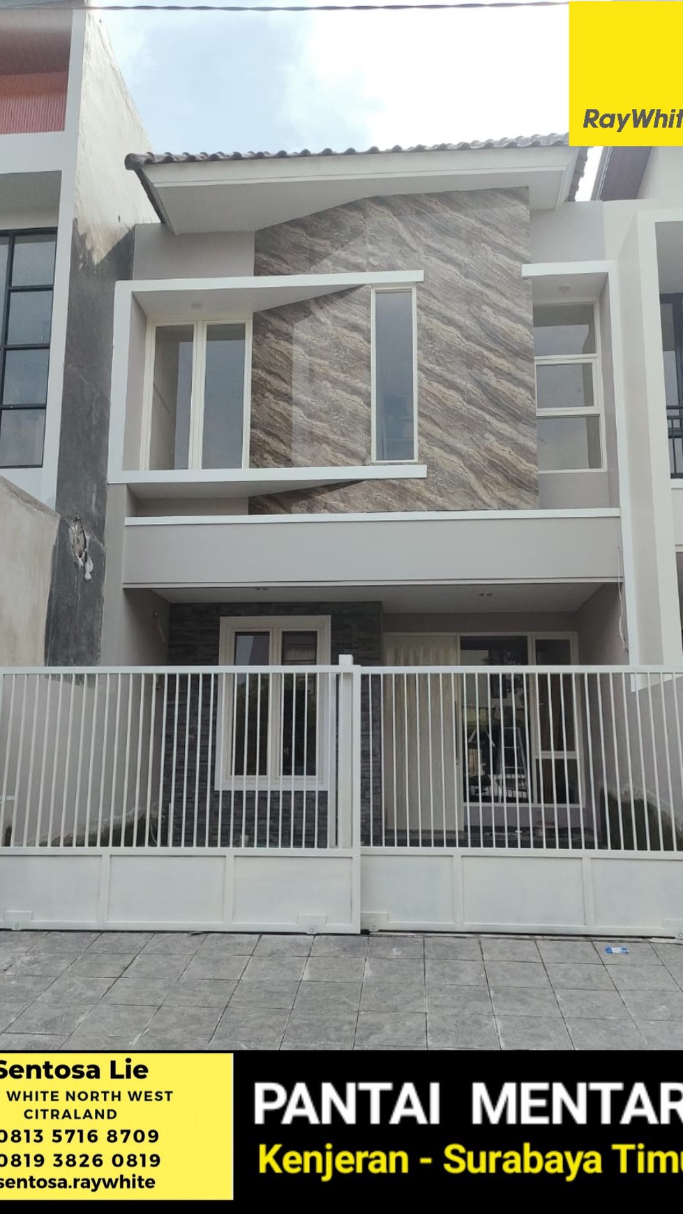 Dijual Rumah Baru Pantai Mentari - Kenjeran -Rumah  Baru Minimalis Modern 2 Lantai  Surabaya Timur Dekat Pakuwon City , Galaxy Mall