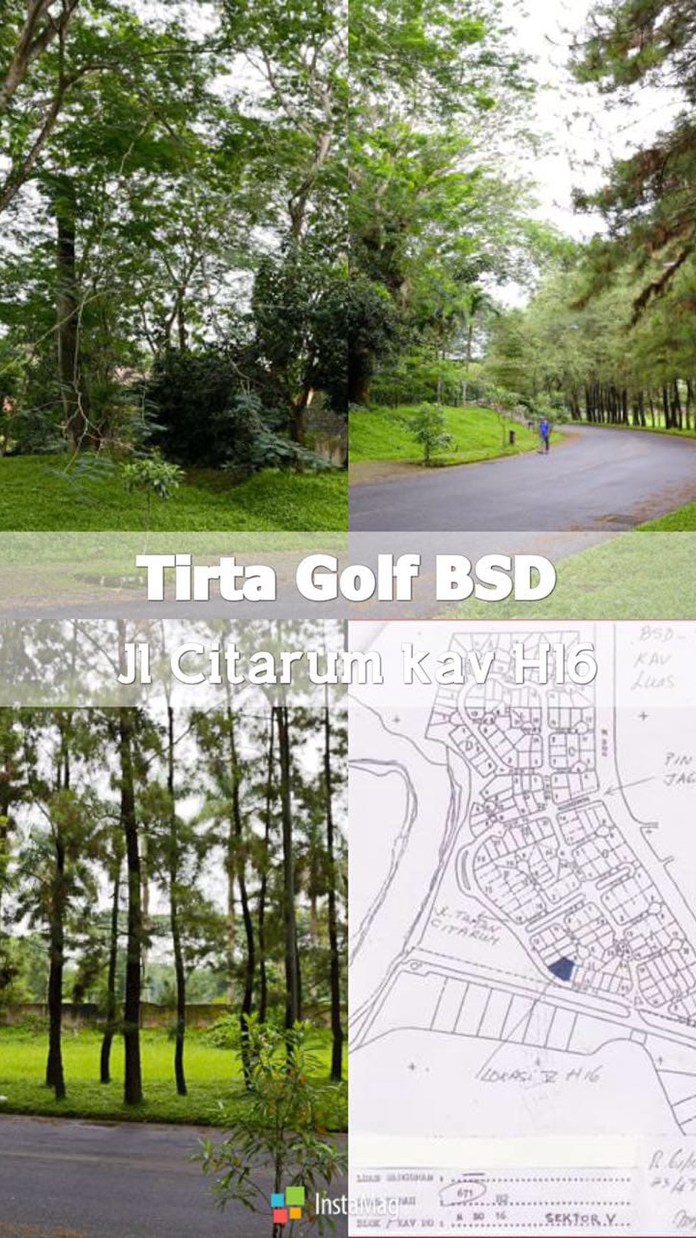  Tanah di Taman Tirta Golf  Serpong - BSD